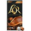 L'OR 100 Capsule Alluminio L'OR Caffè Espresso CARAMEL Compatibili Nespresso LOR