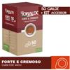 Caffè Toraldo 50 Cialde Caffè Toraldo Miscela Forte e Cremoso con kit accessori inclusi