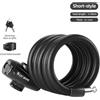West Bike Serratura, cavo di bloccaggio 1,2/1,5 m, spessore, antifurto serratura antigelo