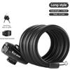 West Bike Serratura, cavo di bloccaggio 1,2/1,5 m, spessore, antifurto serratura antigelo