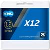 KMC Catena KMC X12 126 maglie silver black 12v