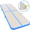 vidaXL Tappetino Ginnastica Gonfiabile con Pompa 500x100x10 cm PVC Blu