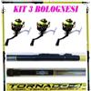 Bolognese Canna Pesca Metri 3 - 4 Con Mulinello Kit Trota Mare Lago