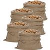 vidaXL Sacchi di Iuta 5pz 100x110 cm 100% Iuta 340 gsm