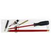 kit pulizia carabina calibro 4,5 scovoli scovolini asta bacchetta ARIA COMPRESSA