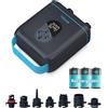 TOPUMP TPS260 Pompa SUP Ricaricabile, 20PSI Elettrica con Auto-Off, Gonfiaggio &