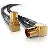 CSL-Computer Cavo Antenna TV HD maschio femmina Coassiale Angolare 90° Da 1 a 3 Metri