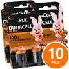 duracell 10 BATTERIE DURACELL PLUS POWER PILE ALCALINE MEZZATORCIA C Pila batteria