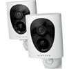 virtavo 2K Telecamera WiFi Esterno/Interno Senza Fili a Batteria, Visione Nottur