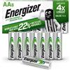Energizer Recharge Power Plus - Batterie Ricaricabili AA (Confezione da 8) - Pil