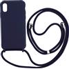 Ququcheng Cover Compatible con iPhone X/XS,Cellulare Girocollo Custodia con Cordino TPU co