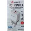 Bestek Caricabatteria Smartphone Tipo C Rapido + Cavo Fast USB - 100 cm. Di Qualità