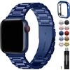 Fullmosa Cinturino per Apple Watch 40mm 41mm 38mm, Cinturino in Acciaio Inossida