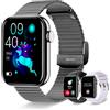 Does not apply Smartwatch Uomo Donna Con Chiamate E Risposta/Notifiche Whatsapp, 1,85" Orologio