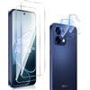 QULLOO 2 Pezzi Vetro Temperato Pellicola per Oppo A6 Pro & 2 Pezzi Pellicola Fot