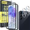 Zaxglar Pellicola Vetro Temperato per Samsung Galaxy A55 5G, 2 Pezzi Pellicola Protettiv