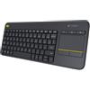 Logitech K400 Plus Tastiera Wireless Touch TV, Facili Controlli Multimediali e T