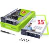 WorkDone 2 pezzi Caddy per Disco Rigido da 3,5 Pollici per Server PowerEdge dell