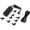 TECHMADE ALIMENTATORE CARICABATTERIE UNIVERSALE PER NOTEBOOK 90 WATT CON TIPS IN