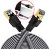 BIGILANTUH Cavo Ethernet 20m Cat 8 intrecciato piatto RJ45 40Gbps modem router PC TV PS5...