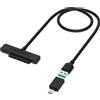 SABRENT Cavo SATA SSD/Hard disk esterno USB 3.2 Gen 2 con adattatore usb C, Adat