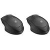 HP 280M Mouse Silent Wireless, Tecnologia LED Blu, Riduzione Rumore fino a 90%,