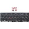 Keyboard for Lenovo Thinkpad Edge E531 E540 L540 T540P T550 T560 P50S - US UI #