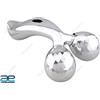 AEspares 3D Solare Y Forma Alluminio Micro Corrente Roller Massaggiatore Per Viso Lift @