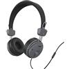 Hama - Cuffie a filo on-ear "Fun", con microfono, nero
