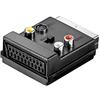 Goobay 50312 Adattatore SCART a Composito Video e S Video, IN OUT, con Trasmissi