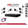 HIKVISION KIT TELECAMERE VIDEOSORVEGLIANZA DVR 8 CH+6 TELECAMERE HIKVISION DVR 2MPX HD 500