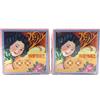 2 x Polvere pressata Sam Fong Hoi Tong cinese tradizionale vintage SPEDIZIONE...