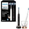 Philips Coppia di Spazzolini Elettrici Sonici con App Nero e Bianco HX9914/57 Philips