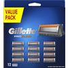 Gillette Fusion 5 Proglide kit 12 Lamette Di Ricambio. Prodotto Nuovo Originale