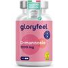 Gloryfeel D Mannosio Puro 2000mg, 180 Capsule, Integratore Cistite, 100% Naturale, Integra