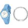 Morellato Orologio Donna Bambino Bambina Morellato Soft R0151163010 Azzurro con Bracciale