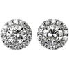 Nessuno Nuovissimi orecchini a perno con diamanti Pt950/ Pt900 1,004 ct F/G SI2 G D0,...