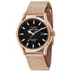 Sector No Limits Orologio Uomo Sector 660 R3253517020 Quadrante Nero Cinturino Milano Oro Rosa