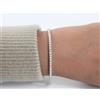 Swarovski Elements Bracciale Tennis Trilogy Bianco Swarovski Elements Cristalli Originali 3mm Donna