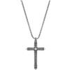 sector Collana Uomo Sector RUDE SALV09 Acciaio + Smalto Ciondolo Croce Grande