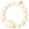 SODINI 852295 VIESTE bracciale elastico boule ovale Ambra Avorio
