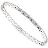 Morellato Bracciale Uomo Morellato Ceramic SACU20 in Acciaio e Ceramica Bianca