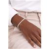 Swarovski Elements Bracciale Tennis Angel in Acciaio Inox Argento con Cristalli Swarovski Elements
