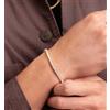 Swarovski Elements Bracciale Tennis Placcato Oro Swarovski Elements Cristalli Originali 3mm Uomo