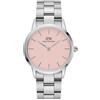 Daniel Wellington Orologio Donna Daniel Wellington Iconic Link DW00100536 Silver Quadrante Rosa