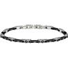Morellato Bracciale Uomo Morellato Ceramic SACU13 Acciaio e Ceramica Nero Regolabile