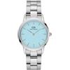 Daniel Wellington Orologio Donna Daniel Wellington Iconic Link DW00100541 Silver Quadrante Azzurro