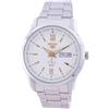 Seiko Orologio da uomo Automaticoo Seiko 5 con quadrante bianco Casuale SNKP15K1