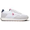 US Polo Assn. U.s. Polo Assn. Sneakers Uomo Bianco Pelle Scamosciata, Tessuto