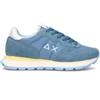 Sun68 Sneakers Donna Azzurro Pelle Scamosciata, Tessuto Z36201-56-A126953